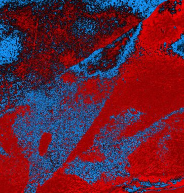 Soyut grungy desenli mavi ve kırmızı arkaplan