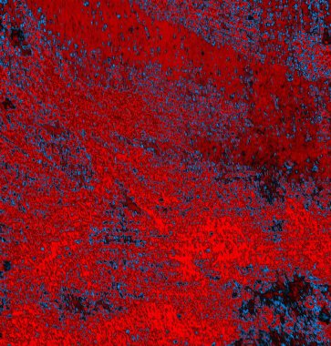 Soyut grungy desenli mavi ve kırmızı arkaplan