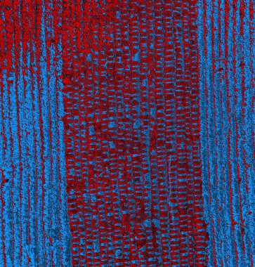 Soyut arkaplan, doku. Mavi ve kırmızı 