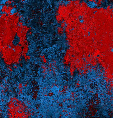 Soyut grungy desenli mavi ve kırmızı arkaplan