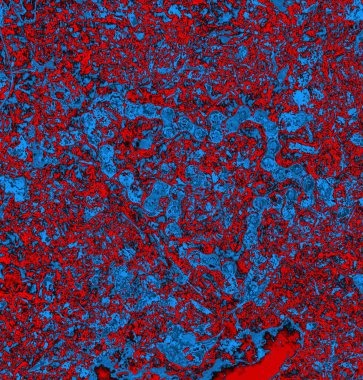 Soyut arkaplan, doku. Mavi ve kırmızı 