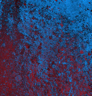 Soyut grungy desenli mavi ve kırmızı arkaplan