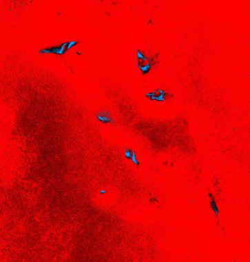 Soyut grungy desenli mavi ve kırmızı arkaplan