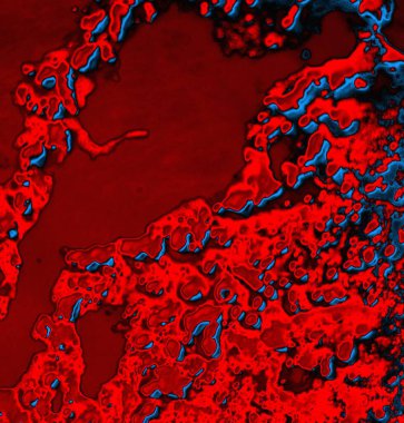 Soyut grungy desenli mavi ve kırmızı arkaplan