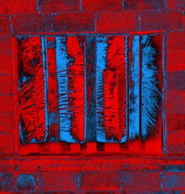 Soyut grungy desenli mavi ve kırmızı arkaplan