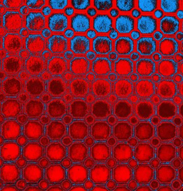 Soyut grungy desenli mavi ve kırmızı arkaplan