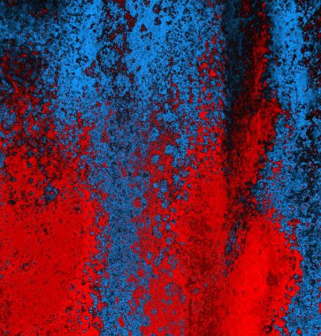 Soyut grungy desenli mavi ve kırmızı arkaplan