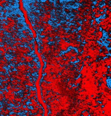 Soyut grungy desenli mavi ve kırmızı arkaplan