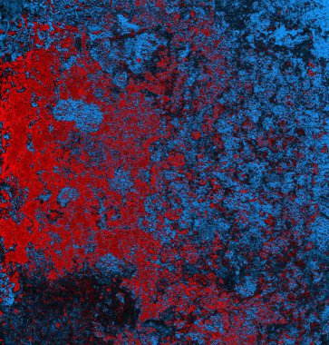 Soyut grungy desenli mavi ve kırmızı arkaplan