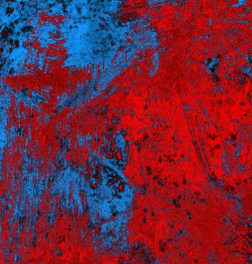 Soyut grungy desenli mavi ve kırmızı arkaplan
