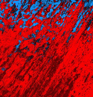 Soyut grungy desenli mavi ve kırmızı arkaplan