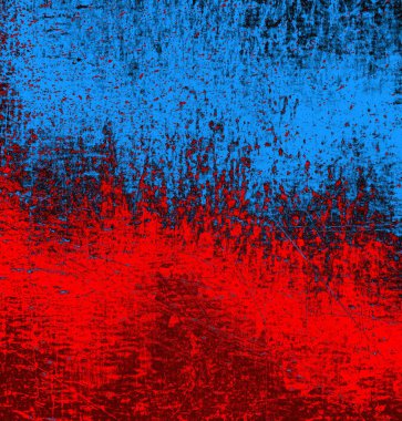 Soyut grungy desenli mavi ve kırmızı arkaplan