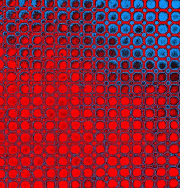 Soyut grungy desenli mavi ve kırmızı arkaplan