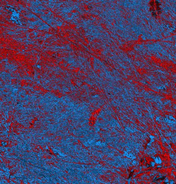 Soyut arkaplan, doku. Mavi ve kırmızı 