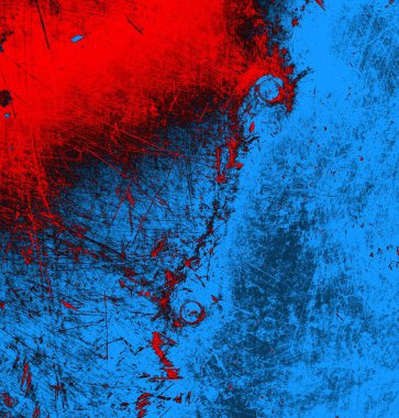 Soyut arkaplan, doku. Mavi ve kırmızı 