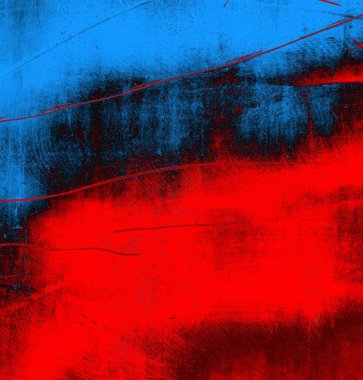 Soyut grungy desenli mavi ve kırmızı arkaplan