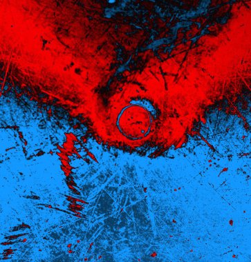 Soyut arkaplan, doku. Mavi ve kırmızı 