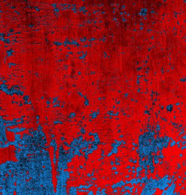 Soyut grungy desenli mavi ve kırmızı arkaplan