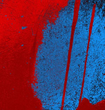 Soyut grungy desenli mavi ve kırmızı arkaplan