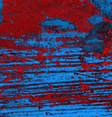 Soyut arkaplan, doku. Mavi ve kırmızı 