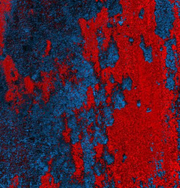 Soyut grungy desenli mavi ve kırmızı arkaplan