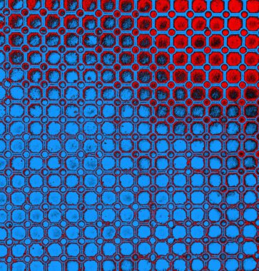 Soyut arkaplan, doku. Mavi ve kırmızı 