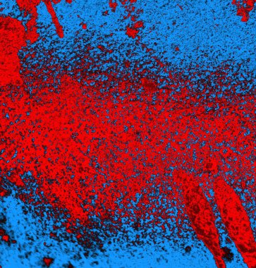 Soyut grungy desenli mavi ve kırmızı arkaplan