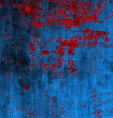 Soyut grungy desenli mavi ve kırmızı arkaplan
