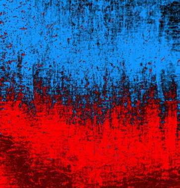 Soyut grungy desenli mavi ve kırmızı arkaplan