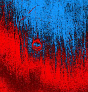 Soyut grungy desenli mavi ve kırmızı arkaplan