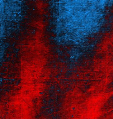 Soyut grungy desenli mavi ve kırmızı arkaplan