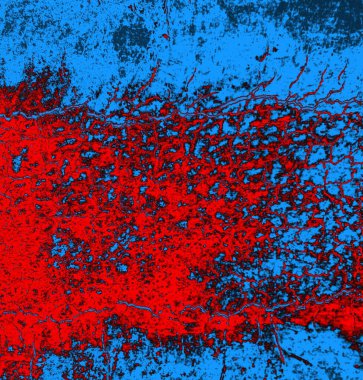 Soyut arkaplan, doku. Mavi ve kırmızı 