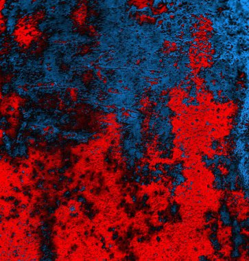 Soyut grungy desenli mavi ve kırmızı arkaplan