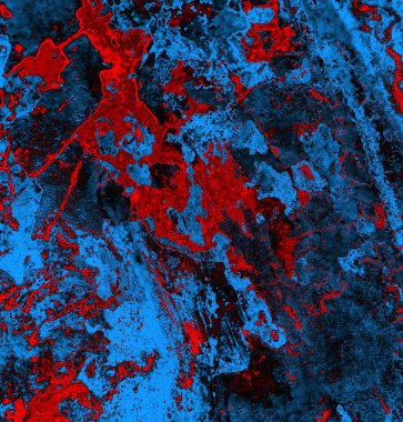 Soyut grungy desenli mavi ve kırmızı arkaplan