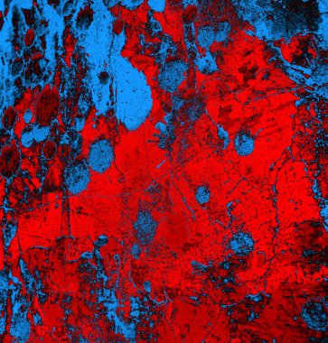 Soyut arkaplan. Resim kırmızı, mavi ve siyah bir tonu içerir.