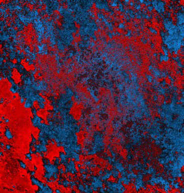 Soyut grungy desenli mavi ve kırmızı arkaplan