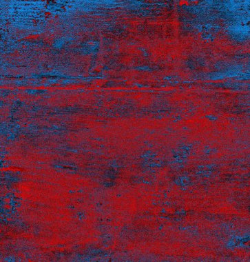 Soyut grungy desenli mavi ve kırmızı arkaplan