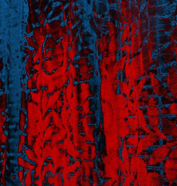Soyut arkaplan. Resim kırmızı, mavi ve siyah bir tonu içerir.