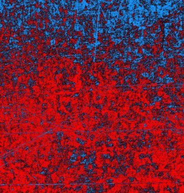 Soyut grungy desenli mavi ve kırmızı arkaplan