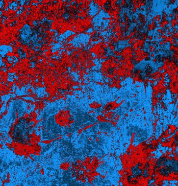 Soyut arkaplan, doku. Mavi ve kırmızı 