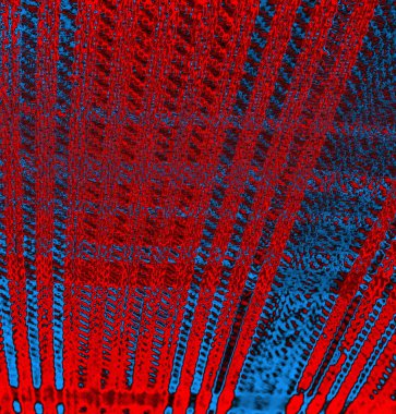 Soyut grungy desenli mavi ve kırmızı arkaplan