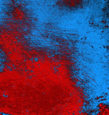 Soyut grungy desenli mavi ve kırmızı arkaplan