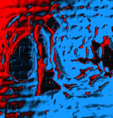 Soyut arkaplan, doku. Mavi ve kırmızı 