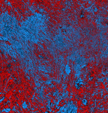 Soyut arkaplan, doku. Mavi ve kırmızı 