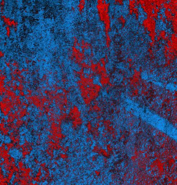 Soyut grungy desenli mavi ve kırmızı arkaplan