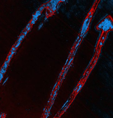 Soyut arkaplan, doku. Mavi ve kırmızı 