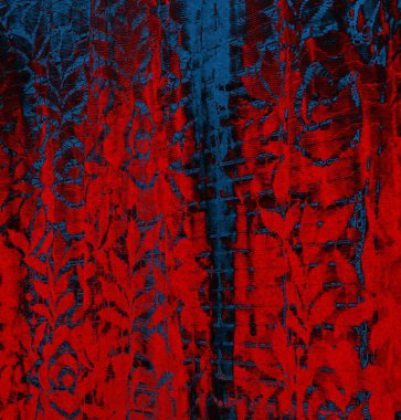 Soyut arkaplan. Resim kırmızı, mavi ve siyah bir tonu içerir.