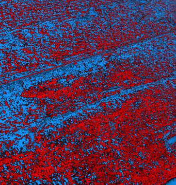 Soyut arkaplan, doku. Mavi ve kırmızı 