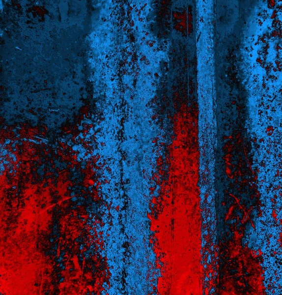 Abstrait Grungy Texturé Fond Bleu Rouge — Photo