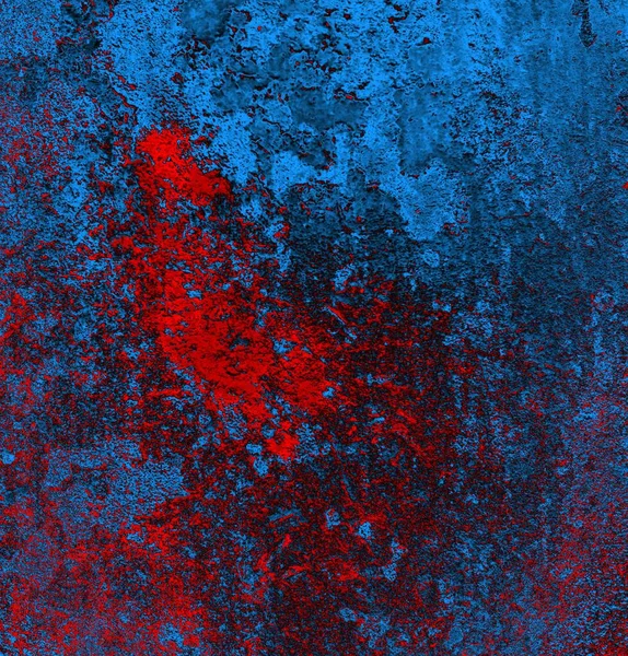 Abstract Grungy Getextureerde Blauwe Rode Achtergrond — Stockfoto